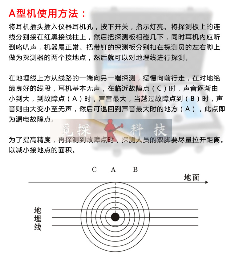 电力电线地埋线漏电短路断路故障测试仪，漏电检测仪，断路检测仪